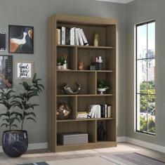 Estante de Livros 93cmx181cm 4 Prateleiras Home Office Espresso Móveis