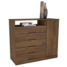 Cômoda Mademarcs Braga com 5 Gavetas e 1 Porta