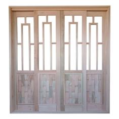 Porta Correr Troia/couro Eucalipto 2,15x2,00 Cx14