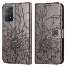 Capa fina compatível com Xiaomi Redmi Note 11 Pro 4G/5G/Redmi Note 12 Pro 4G Capa carteira com suporte para cartão, capa floral em relevo, capa flip de couro, capa protetora à prova de choque