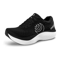 Topo Athletic Tênis masculino leve e confortável de 5 mm Drop Atmos Road Running Tênis esportivo para corrida na estrada, Preto/branco, 42