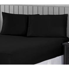 Jogo de Cama Casal King 400 Fios Percal 03 Peças Com Barra, Antiácaro,