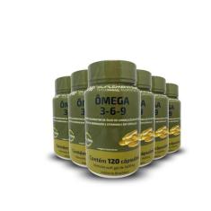 6X Omega 3 6 9 Borragem E Linhaca Hf Suplementos 120Caps - HF Suplemen