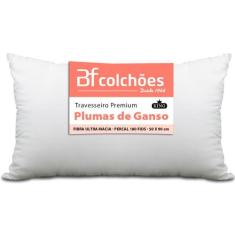 Travesseiro King Premium de Fibra conforto extra tipo Pluma de Ganso E