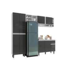 Cozinha Completa Modulada 230cm Com Balcão e Armário Aéreo Vanessa - A