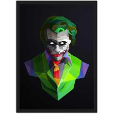 Quadro Decorativo Super Heróis Coringa Joker Com Moldura - Vital Quadr