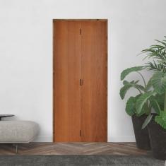 Kit Porta de Madeira Camarão 210x62cm Batente 14cm Rodam