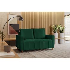 Sofá Amelie 2 Lugares Em Veludo Yescasa Verde