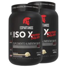 Kit 2x Suplemento em pó Whey Protein Isolado ISO X 100% Pure Isolate 1