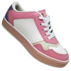 Tênis Molekinha 2520.1523 Branco/Rosa-Feminino