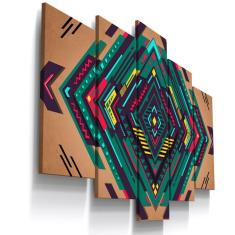 Quadros Decorativos Abstrato Geometrico Escritório 