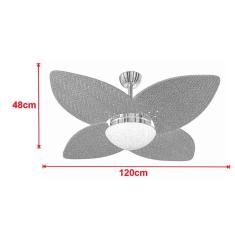 Ventilador Teto Vd42 Dunamis Marrom 4Pás Rádica Imbuia 220V