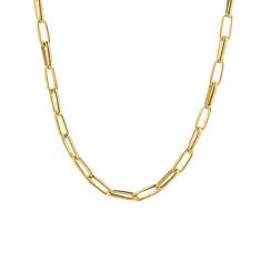 Cordão Corrente Cartier 5Mm 55Cm Banhado A Ouro 18K