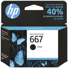 Cartucho HP 667 Preto 3YM79AB