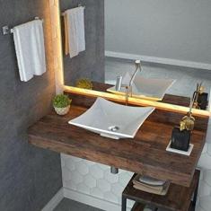 Kit Cuba L34 com Válvula Click 1''b + Sifão Cromado e Flexível Compace Branca