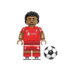 Boneco Virgil Van Dijk Jogador Futebol Liverpool Liga Inglesa Bloco De Montar