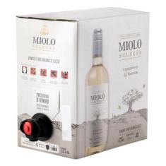 Vinho Miolo Seleção Branco Chardonnay Viognier Bag 3 Litros