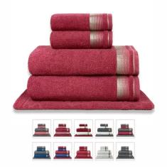 Jogo De Toalhas Gigante 5 Peças 380g/m2 100% Algodão Sublime - Terracota