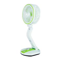 Ventilador Dobrável De Mesa Com Led Recarregável Via Usb Com Regulador
