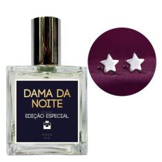 Perfume Feminino Dama da Noite + Brinco Prata Estrela - Essência do Br