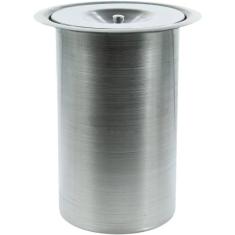 Lixeira Pia Cozinha Embutir Granito Inox Alumínio Luxo 3 Lts