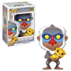 Boneco Funko Pop! Disney - O Rei Leão - Rafiki com Simba