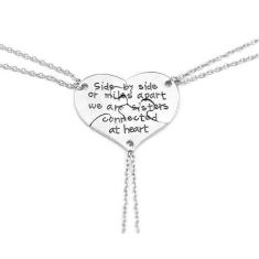 Colar 3 Partes Best Friends Eterna Amizade Folheado B71