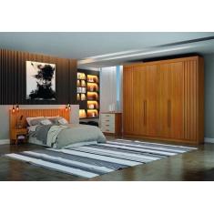 Guarda Roupa Casal 6 Portas 6 Gavetas - São Carlos-Cinamomo - Leifer M