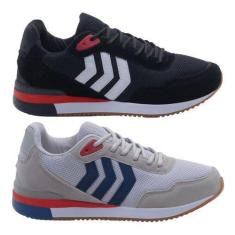 Kit 2 Pares De Tenis Masculino Casual Lançamento Caminhada - Dix, 38, 