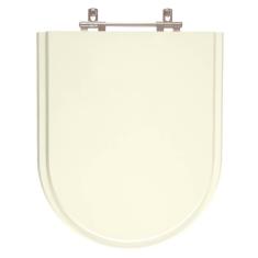 Assento Sanitario Poliester Luna Palha (Bege Claro) para Vaso Icasa