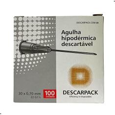Agulha Hipodérmica Descartável Estéril Descarpack 100u