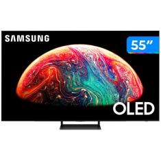 Smart TV 55 4K OLED Samsung QN55S90CA - 144Hz Wi-Fi Bluetooth com Alex