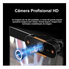 Webcam Fullhd 1080p - Microfone E Redução De Ruído - oem