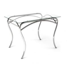 Mesa Retangular com Tampo de Vidro 4 Lugares Lion - Art Panta