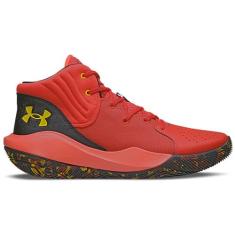 Tênis de Basquete Masculino Under Armour JET 21, Vermelho, 48