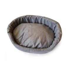 Cama São Benedito Pet Europa Luxo Sued Cinza para Cães - Tam 4