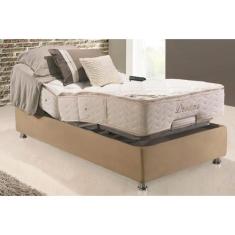 Cama Box Reclinável Solteirão: Colchão c/Massagem Herval MH 1430 + Box