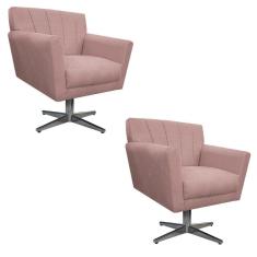 Kit 02 Poltronas Laura Rosê