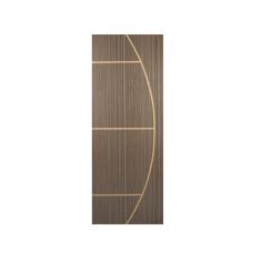Folha de Porta Madeira Decorada 210x70cm Espessura 3,5cm Gaúcha MGM Carvalho Quebec