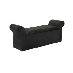 Recamier de Quarto Casal Miami Suede Cinza Simbal