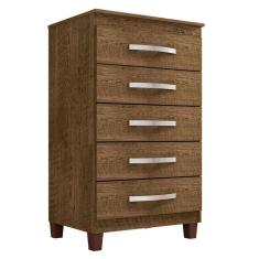 Guarda Roupa Casal Modena com Espelho 6 Portas Cômoda Cannes 5 Gavetas e Armário Multiuso Recife Malbec
