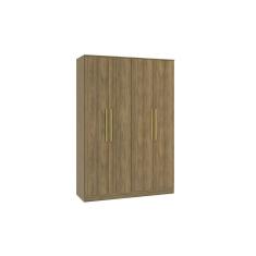 Guarda-Roupa 4 Portas 2 Gavetas Kappesberg Adapt Nogueira 