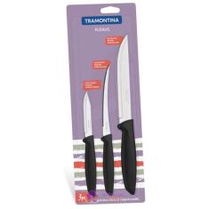 Jogo de Facas Tramontina Plenus com Lâminas em Aço Inox e Cabos de Pol