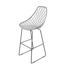 Banqueta Alta 106cm com Encosto Kayla - Empório Tiffany