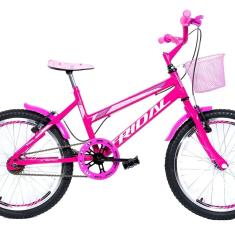 Bicicleta Aro 20 Feminina Infantil Quadro Mtb Rosa