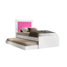 Cama Quarto De Solteiro Laura Com Cama Auxiliar - Sonho da Mamãe, Bran