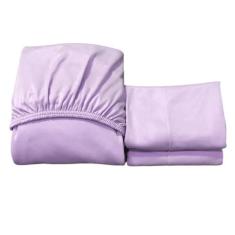 Lençol Queen Com Elástico Liso + Fronha Malha Gel - jgm confecções, LI