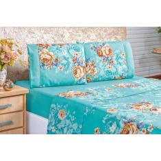 Jogo De Cama Casal Padrão 4 Peças Naturale Micro 200 Fios - Nathalia E