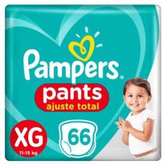 Fralda Pampers Pants Ajuste Total Top Tamanho XG 66 Unidades