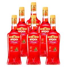 Licor Fino de Morango Stock 720ml 6 Unidades